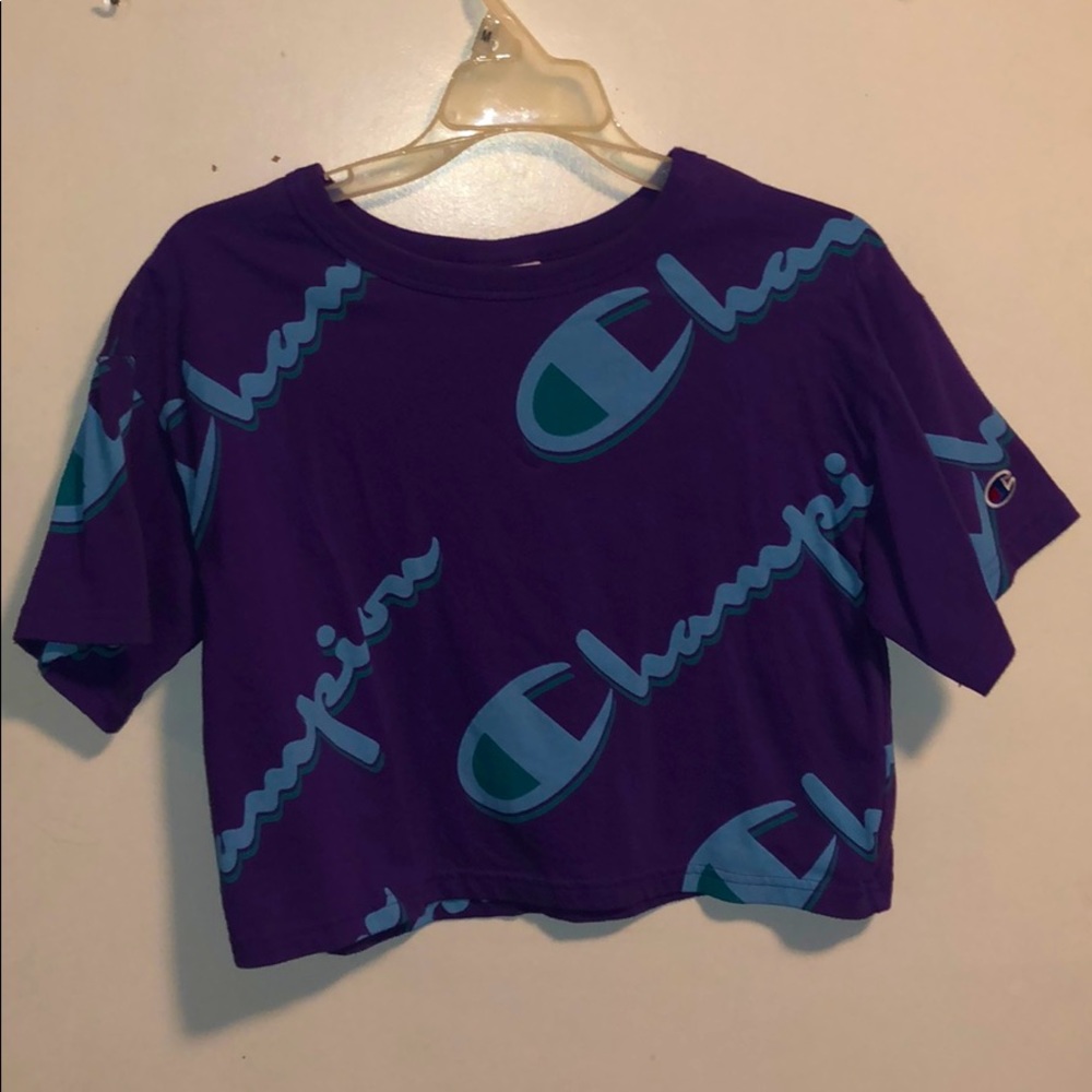 New without tags Champion Purple and Blue T-Shirt - Picture 2 of 7